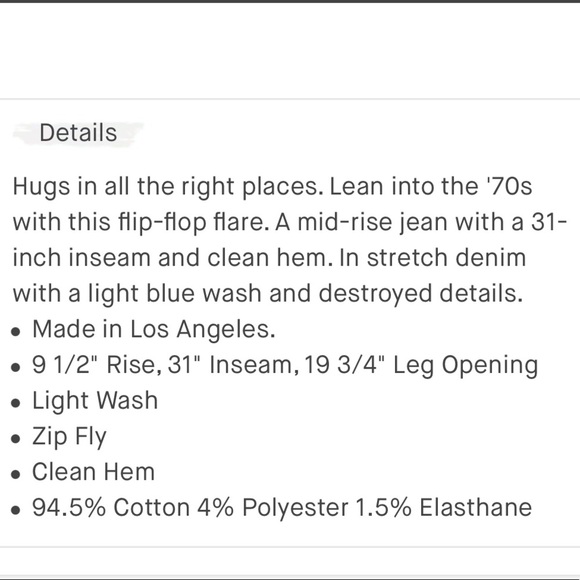 NWT MOTHER The Weekender Jeans in Free Hugs Size 32 - Picture 5 of 15